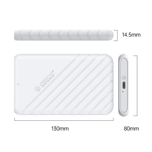 ORICO-2.5 inch USB3.1 Gen1 Type-C to USB-A Hard Drive Enclosure - Image 3