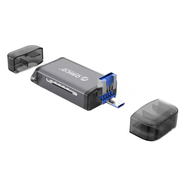 ORICO USB3.0 6-in-1 Card Reader – Grey - Image 2