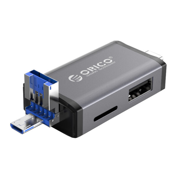 ORICO USB3.0 6-in-1 Card Reader – Grey - Image 3