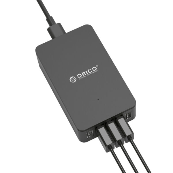 ORICO 5 Port 40W Charge Desktop Charger - Black - Image 4