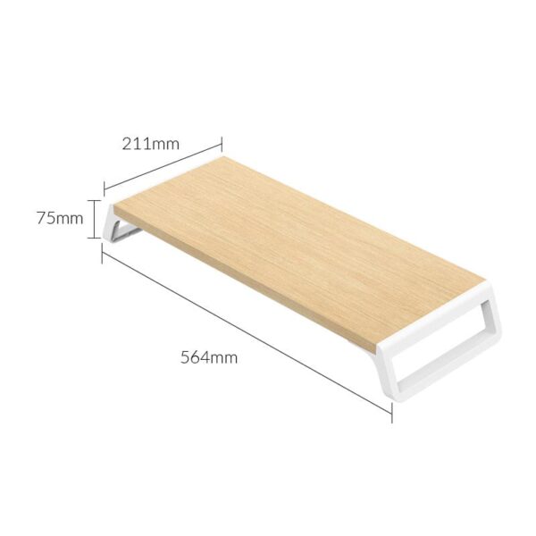 ORICO Wooden Desktop Monitor Stand - Wood - Image 4