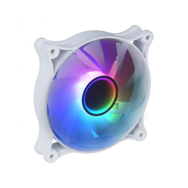 Raidmax NV-IT120FWR3 120mm 3Pin ARGB 3Pack Case Fan - White - Image 3