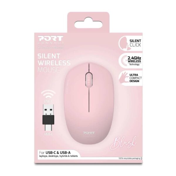 Port Connect MOUSE COLLECTION II WIRELESS Blush - Image 5