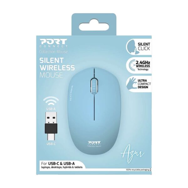 Port Connect MOUSE COLLECTION II WIRELESS Azur - Image 6