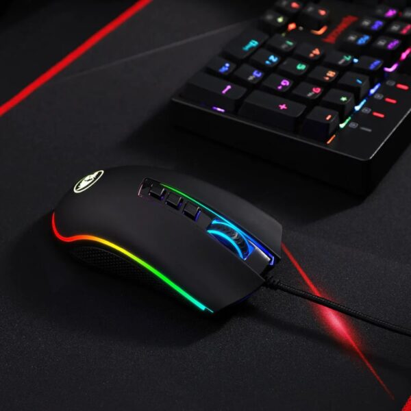 REDRAGON COBRA FPS 32000DPI RGB Gaming Mouse - Black - Image 7