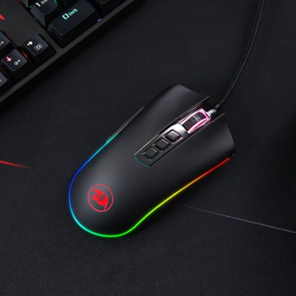 REDRAGON COBRA FPS 32000DPI RGB Gaming Mouse - Black - Image 8