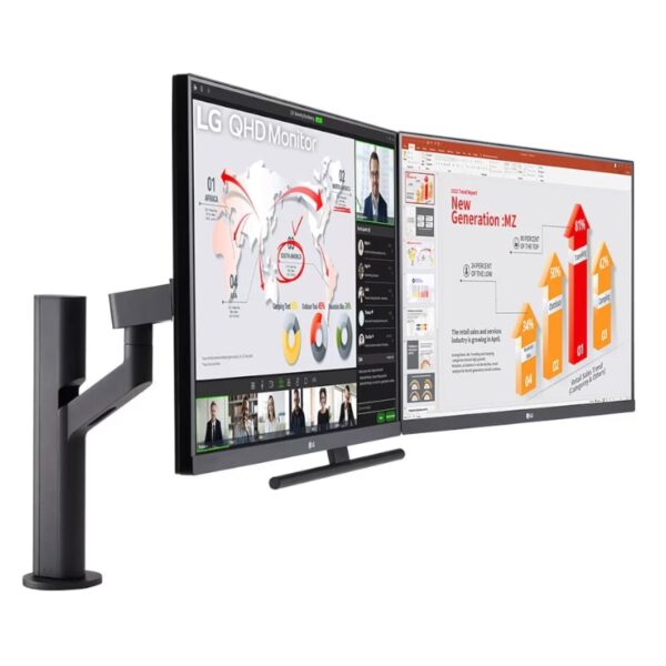 LG 27" QHD Dual Ergo QHD Monitor with USB Type-C, Daisy Chain - Image 5