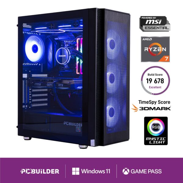 PCBuilder Ryzen 7 7700X TACTICIAN Windows 11 Gaming PC