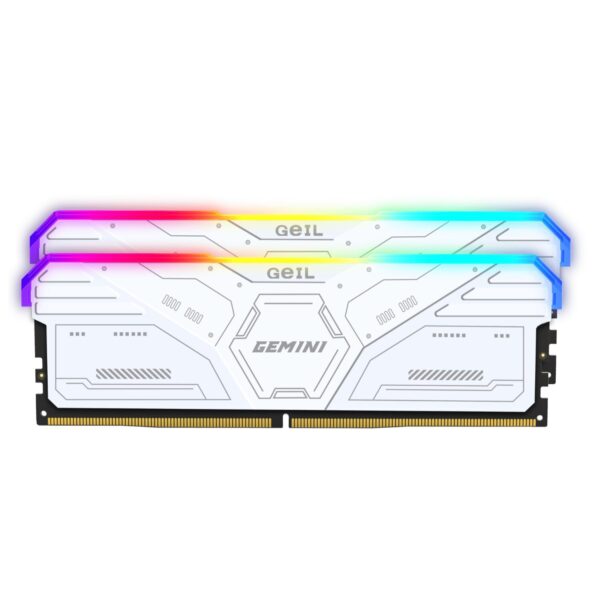 Geil Gemini RGB 64GB KIT(2X32GB) 6000MHz DDR5 Desktop Gaming Memory - Grey
