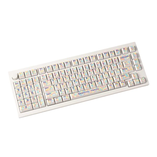 Keychron Graffiti Party – Cherry Profile Dye-Sub PBT Full Keycap Set (140 Keys, MX-Compatible) - Image 5