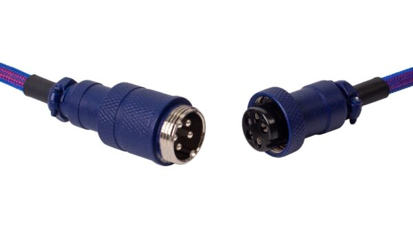 Keychron Premium Coiled Aviator USB Cable | Type-C + USB-A Adapter | Detachable Aviator Connector | 108 cm - Image 3