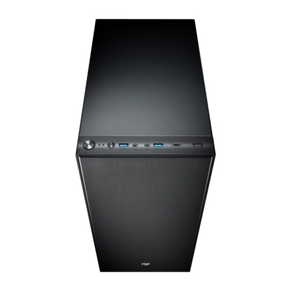 FSP CMT223S ATX Mid Tower Chassis - Black - Image 3