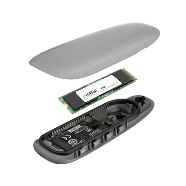 Asus Cobble M.2 SSD Type-C Enclosure and Crucial E100 1TB NVMe Bundle - Grey - Image 5