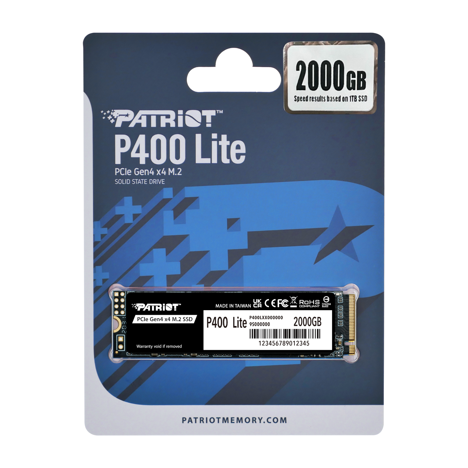 Patriot P400 Lite 2TB M.2 PCIe Gen 4 x4 NVMe SSD – LK Computers