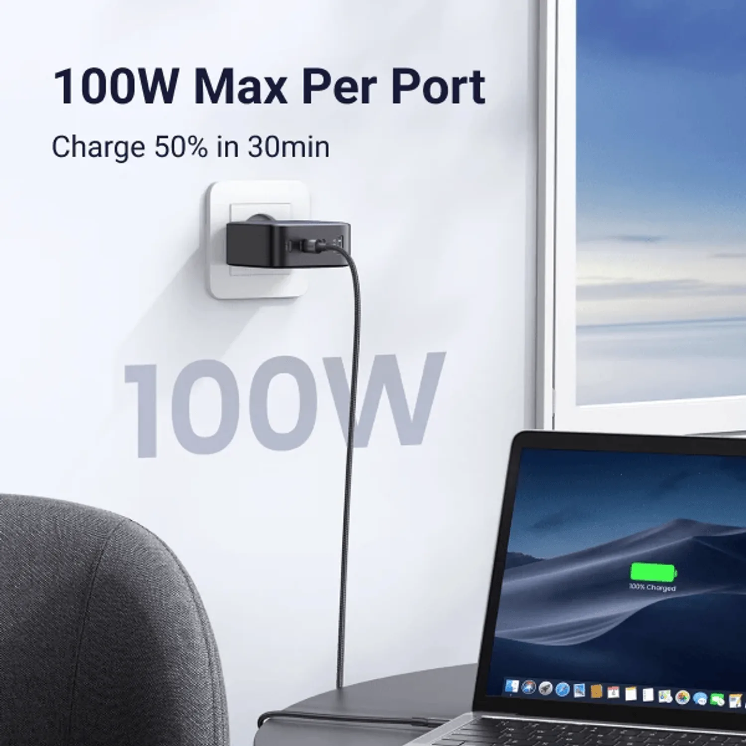 UGreen GaN X100 5-Port 100W Fast Charger - Image 3